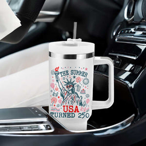 250 Years America Anniversary Statue of Liberty Tumbler With Handle The Summer USA Turned 250