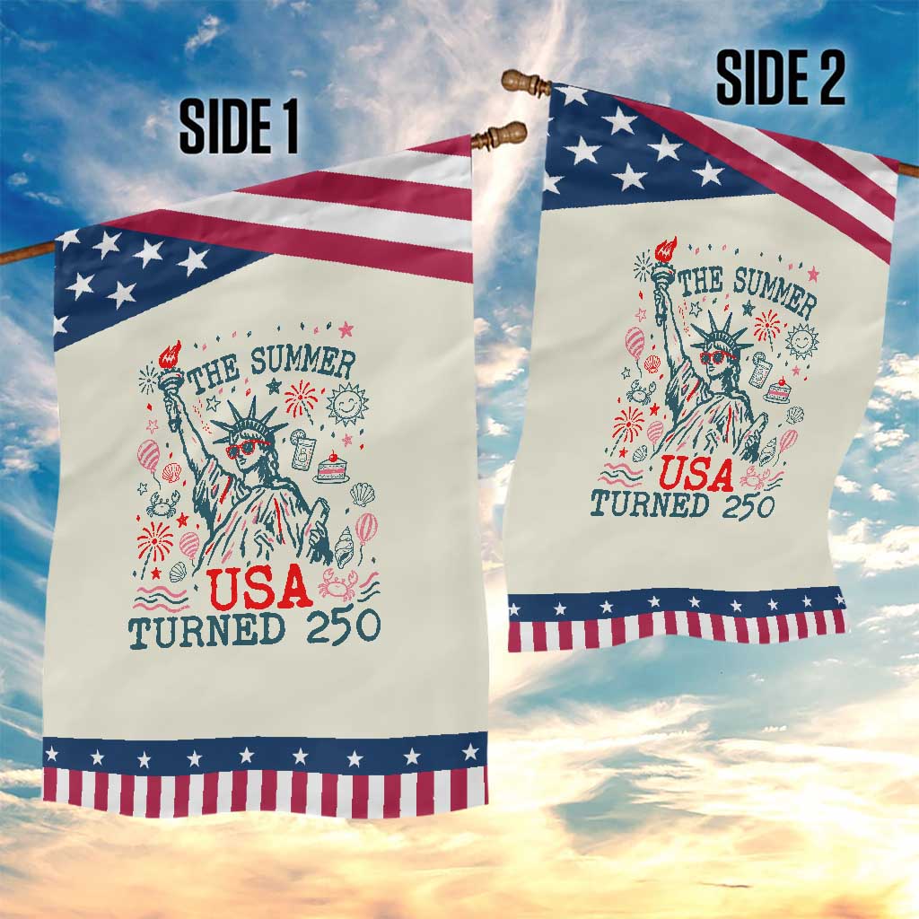 250 Years America Anniversary Statue of Liberty Patriotic Garden Flag The Summer USA Turned 250