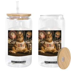USA 250th Anniversary Statue of Liberty Glass Can The Summer USA Turned 250