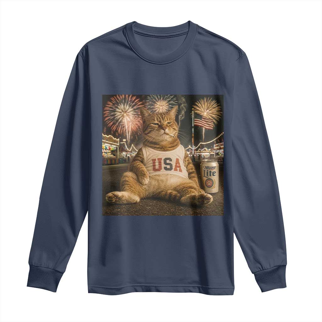 USA 250th Anniversary Statue of Liberty Long Sleeve Shirt The Summer USA Turned 250
