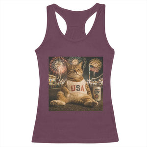 USA 250th Anniversary Statue of Liberty Racerback Tank Top The Summer USA Turned 250