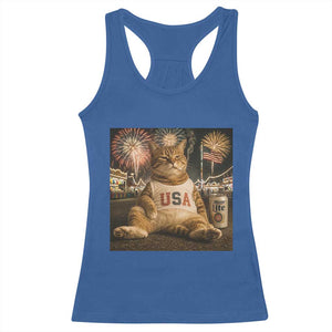 USA 250th Anniversary Statue of Liberty Racerback Tank Top The Summer USA Turned 250