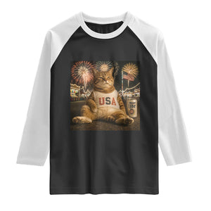 USA 250th Anniversary Statue of Liberty Raglan Shirt The Summer USA Turned 250