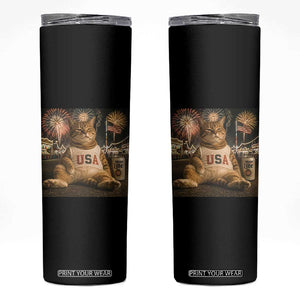 USA 250th Anniversary Statue of Liberty Skinny Tumbler The Summer USA Turned 250