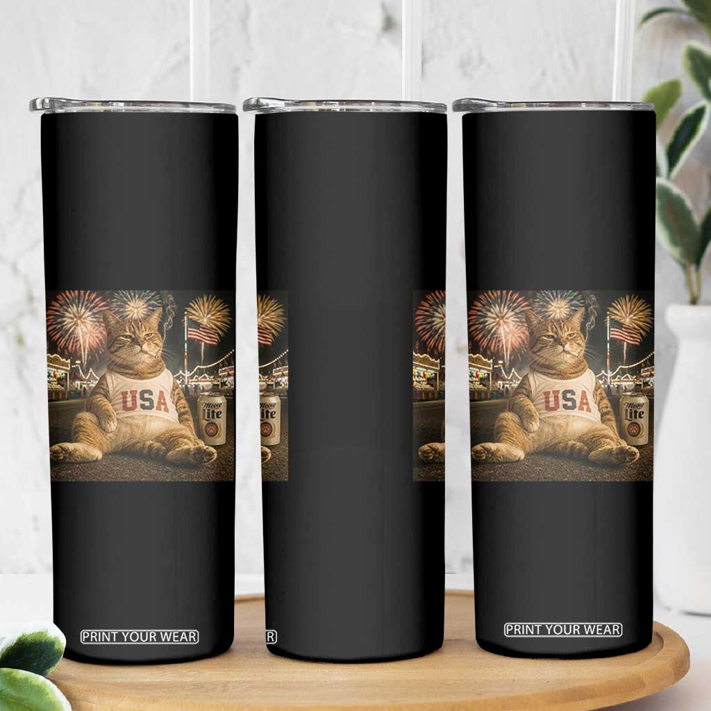 USA 250th Anniversary Statue of Liberty Skinny Tumbler The Summer USA Turned 250