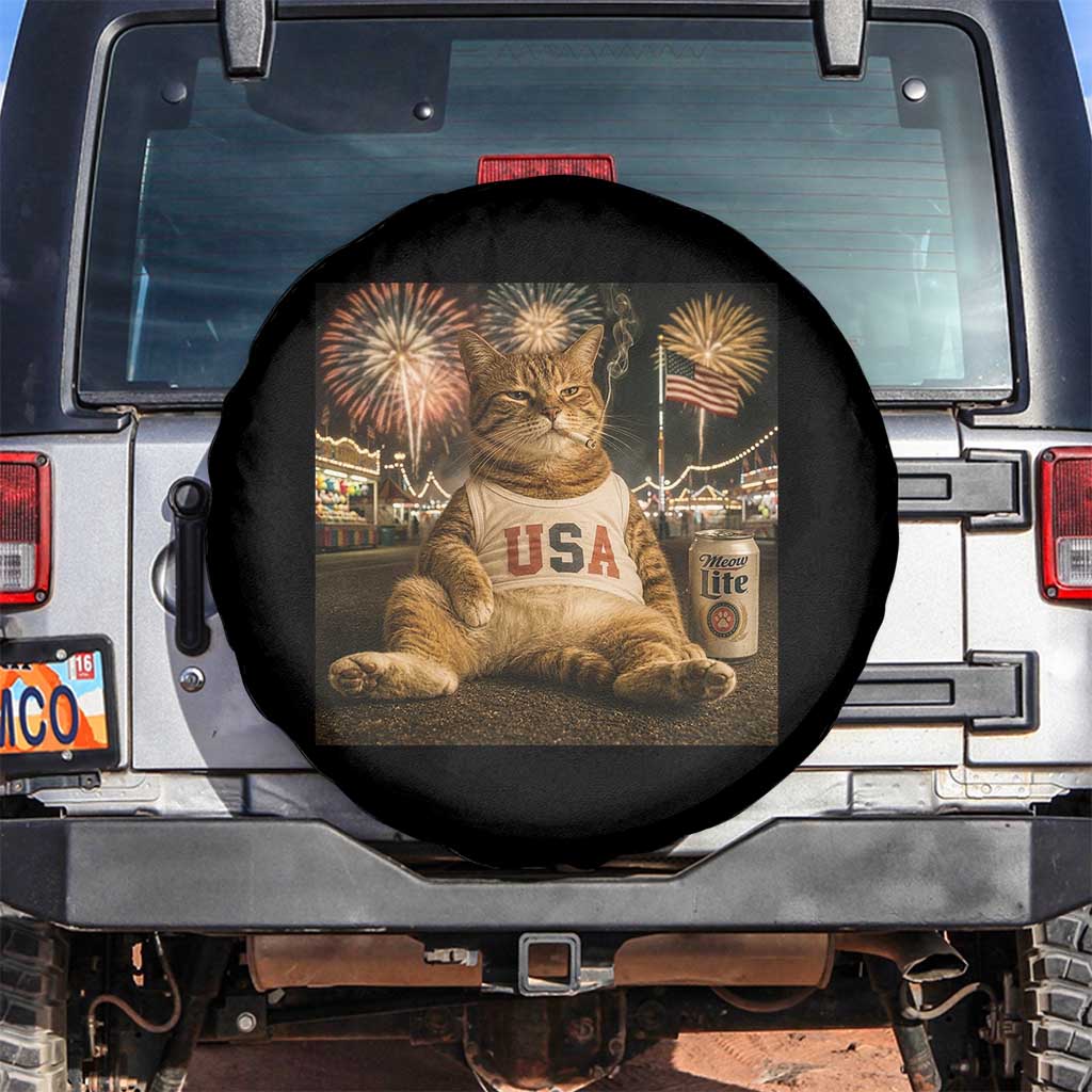 USA 250th Anniversary Statue of Liberty Spare Tire Cover The Summer USA Turned 250 TS14 No hole Black Print Your Wear