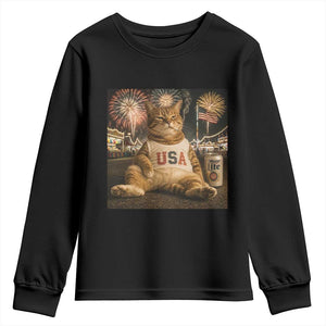 USA 250th Anniversary Statue of Liberty Youth Sweatshirt The Summer USA Turned 250
