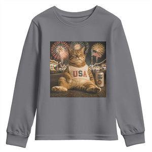 USA 250th Anniversary Statue of Liberty Youth Sweatshirt The Summer USA Turned 250