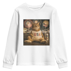 USA 250th Anniversary Statue of Liberty Youth Sweatshirt The Summer USA Turned 250
