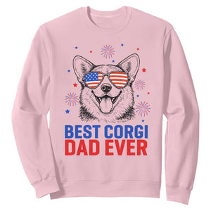 Best Corgi Dad Ever Sweatshirt Funny Dog Lover Dad 4th Of July