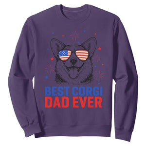 Best Corgi Dad Ever Sweatshirt Funny Dog Lover Dad 4th Of July