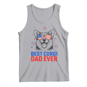 Best Corgi Dad Ever Tank Top Funny Dog Lover Dad 4th Of July