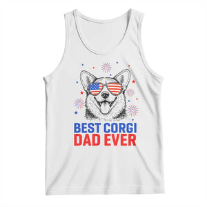 Best Corgi Dad Ever Tank Top Funny Dog Lover Dad 4th Of July