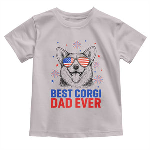 Best Corgi Dad Ever Toddler T Shirt Funny Dog Lover Dad 4th Of July