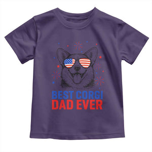 Best Corgi Dad Ever Toddler T Shirt Funny Dog Lover Dad 4th Of July