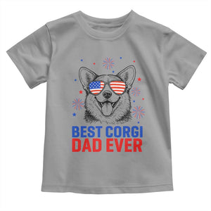 Best Corgi Dad Ever Toddler T Shirt Funny Dog Lover Dad 4th Of July