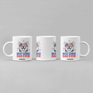 Best Corgi Dad Ever Coffee Mug Funny Dog Lover Dad 4th Of July TS14 Print Your Wear