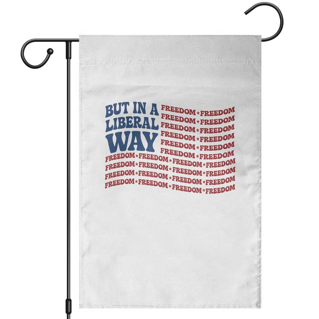 USA But In A Liberal Way 4th of July Garden Flag Feminist Women's Rights Freedom TS14 White Print Your Wear