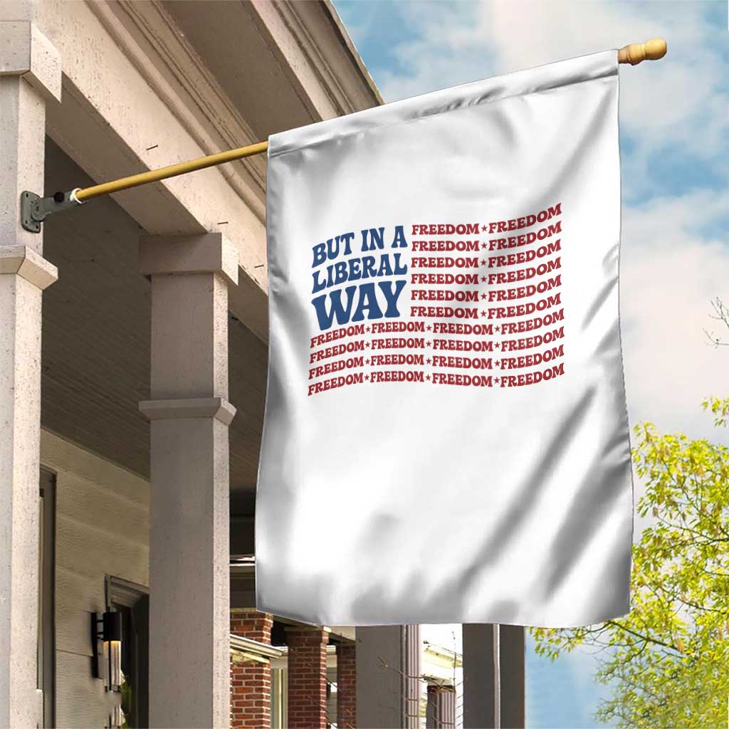 USA But In A Liberal Way 4th of July Garden Flag Feminist Women's Rights Freedom