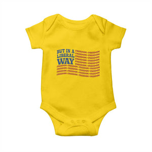 USA But In A Liberal Way 4th of July Baby Onesie Feminist Women's Rights Freedom