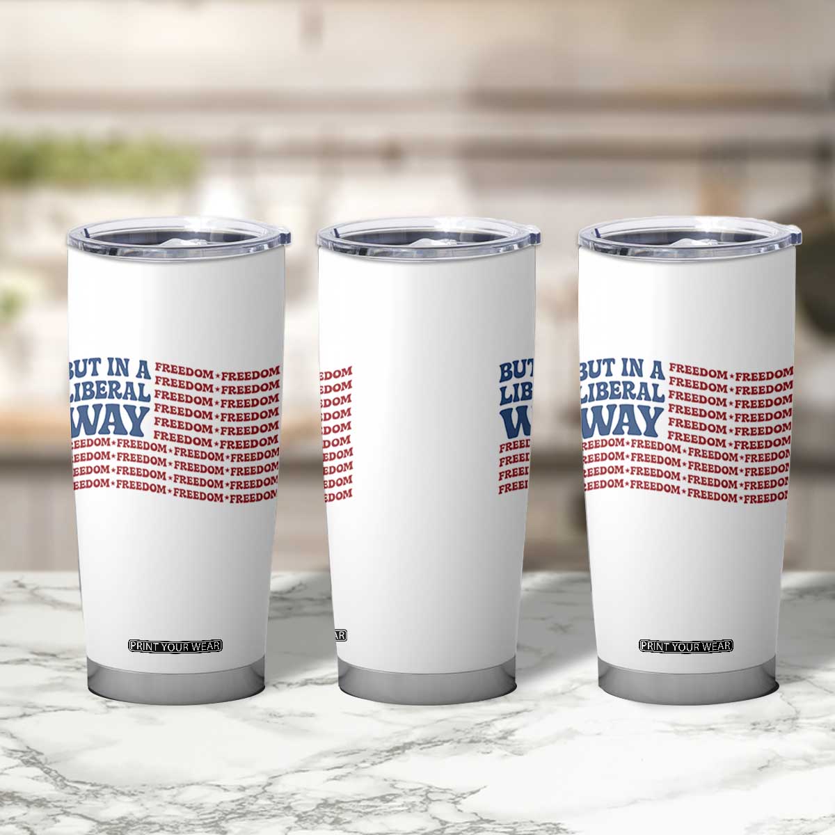 USA But In A Liberal Way 4th of July Tumbler Cup Feminist Women's Rights Freedom