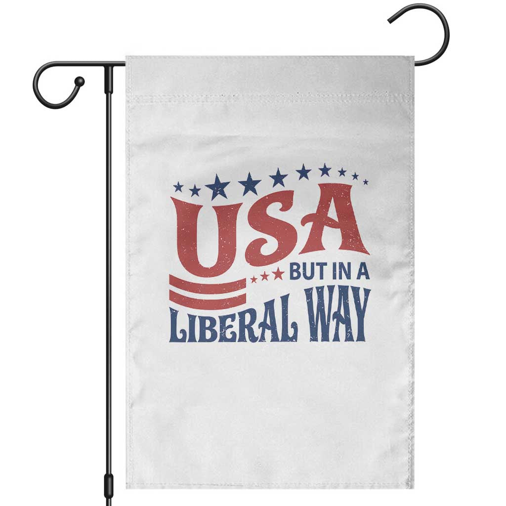 USA But In A Liberal Way 4th of July Garden Flag Feminist Women's Rights
