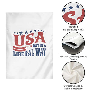 USA But In A Liberal Way 4th of July Garden Flag Feminist Women's Rights