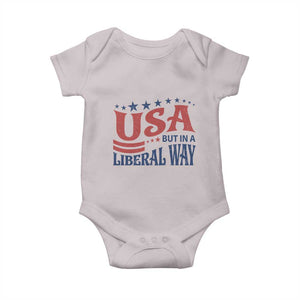 USA But In A Liberal Way 4th of July Baby Onesie Feminist Women's Rights