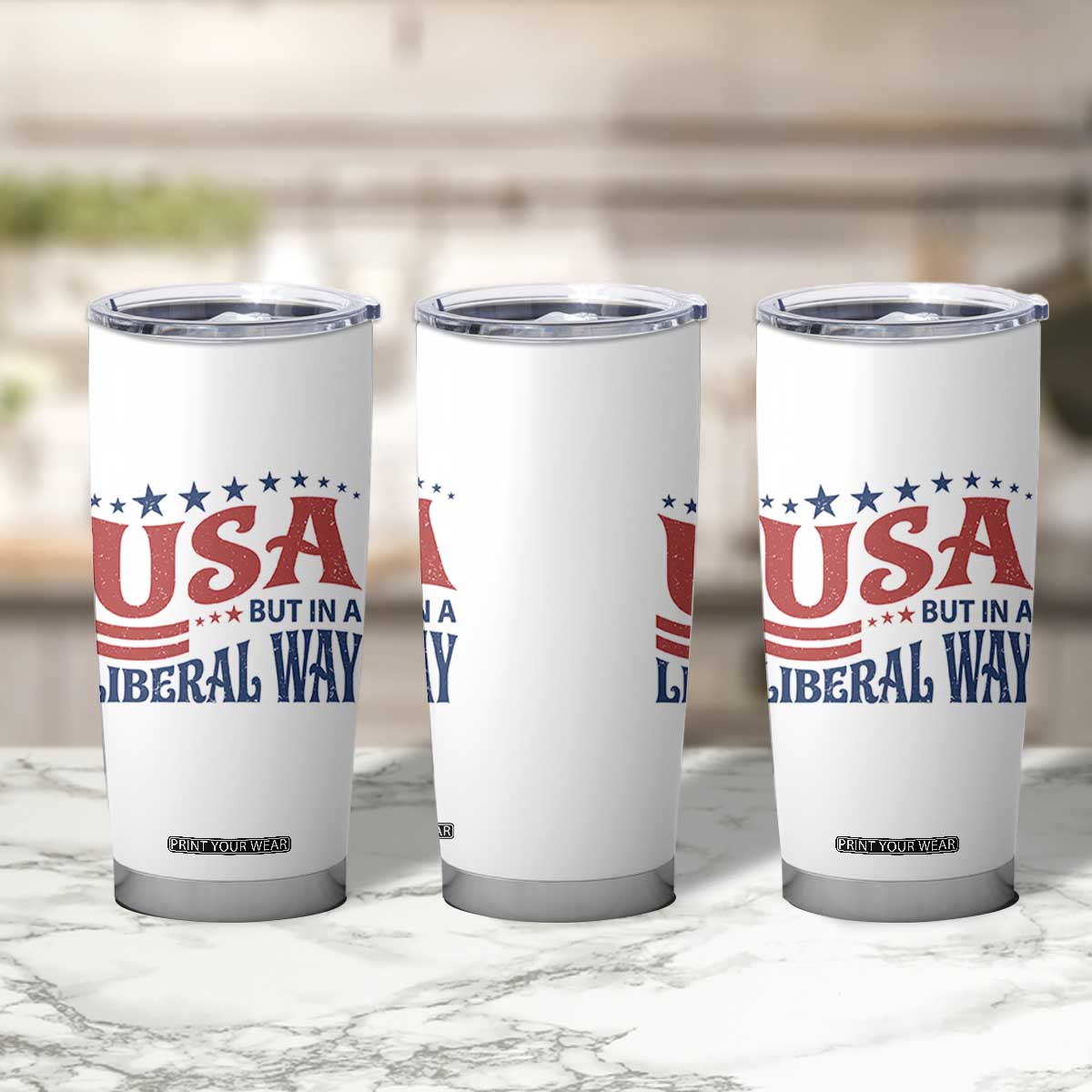 USA But In A Liberal Way 4th of July Tumbler Cup Feminist Women's Rights