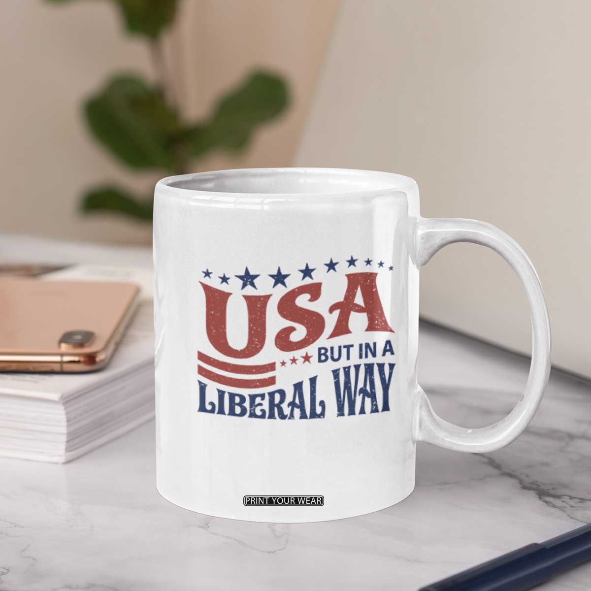 USA But In A Liberal Way 4th of July Coffee Mug Feminist Women's Rights