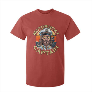 Funny Pontoon Boating Motor Boatin Lake T Shirt For Kid Motor Boat Captain TS14 Red Print Your Wear