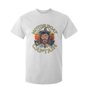 Funny Pontoon Boating Motor Boatin Lake T Shirt For Kid Motor Boat Captain TS14 White Print Your Wear