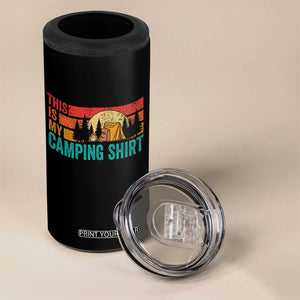 Funny Camper 4 in 1 Can Cooler Tumbler This Is My Camping Shirt TS14 Print Your Wear