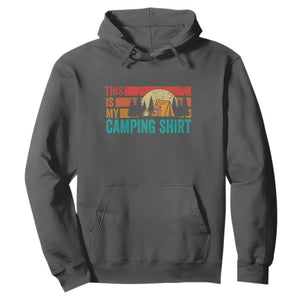 Funny Camper Hoodie This Is My Camping Shirt TS14 Dark Heather Print Your Wear