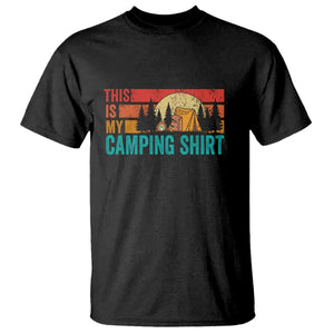 Funny Camper T Shirt This Is My Camping Shirt TS14 Black Print Your Wear