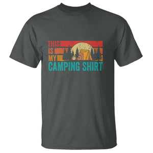 Funny Camper T Shirt This Is My Camping Shirt TS14 Dark Heather Print Your Wear