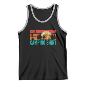 Funny Camper Tank Top This Is My Camping Shirt TS14 Black Athletic Heather Print Your Wear