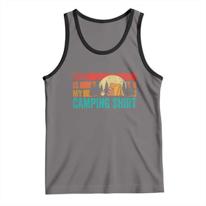 Funny Camper Tank Top This Is My Camping Shirt TS14 Deep Heather Black Print Your Wear