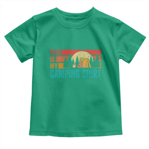 Funny Camper Toddler T Shirt This Is My Camping Shirt TS14 Irish Green Print Your Wear