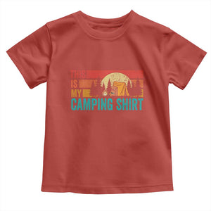 Funny Camper Toddler T Shirt This Is My Camping Shirt TS14 Red Print Your Wear