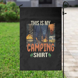 Funny Camper Glamper Garden Flag This Is My Camping Shirt TS14 Print Your Wear