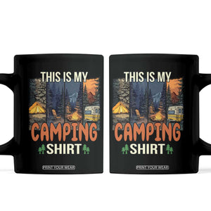 Funny Camper Glamper Coffee Mug This Is My Camping Shirt TS14 Black Print Your Wear