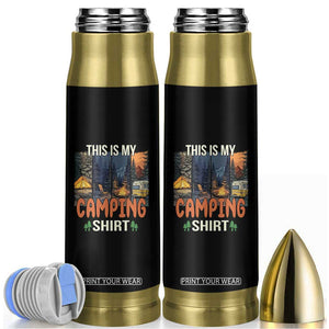 Funny Camper Glamper Bullet Tumbler This Is My Camping Shirt TS14 Black Print Your Wear