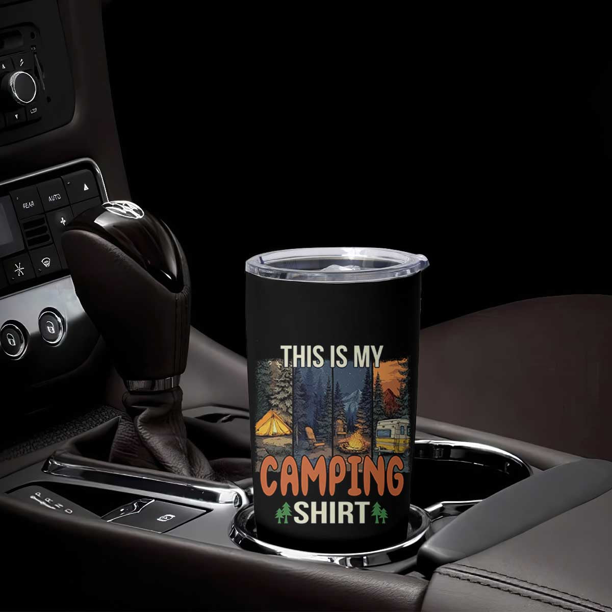 Funny Camper Glamper Tumbler Cup This Is My Camping Shirt TS14 Print Your Wear