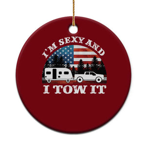Funny Camping RV Camper Truck Ceramic Ornament I Am Sexy And I Tow It TS14 1pc Red Print Your Wear