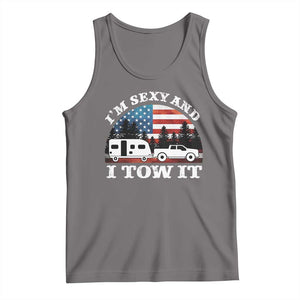 Funny Camping RV Camper Truck Tank Top I Am Sexy And I Tow It TS14 Deep Heather Print Your Wear