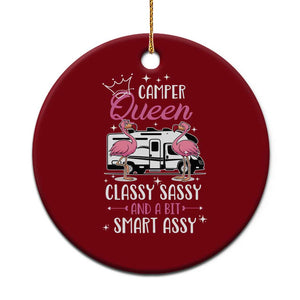Funny Camping RV Ceramic Ornament Camper Queen Classy Sassy And A Bit Smart Assy TS14 1pc Red Print Your Wear