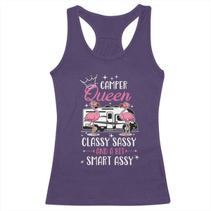 Funny Camping RV Racerback Tank Top Camper Queen Classy Sassy And A Bit Smart Assy TS14 Purple Print Your Wear