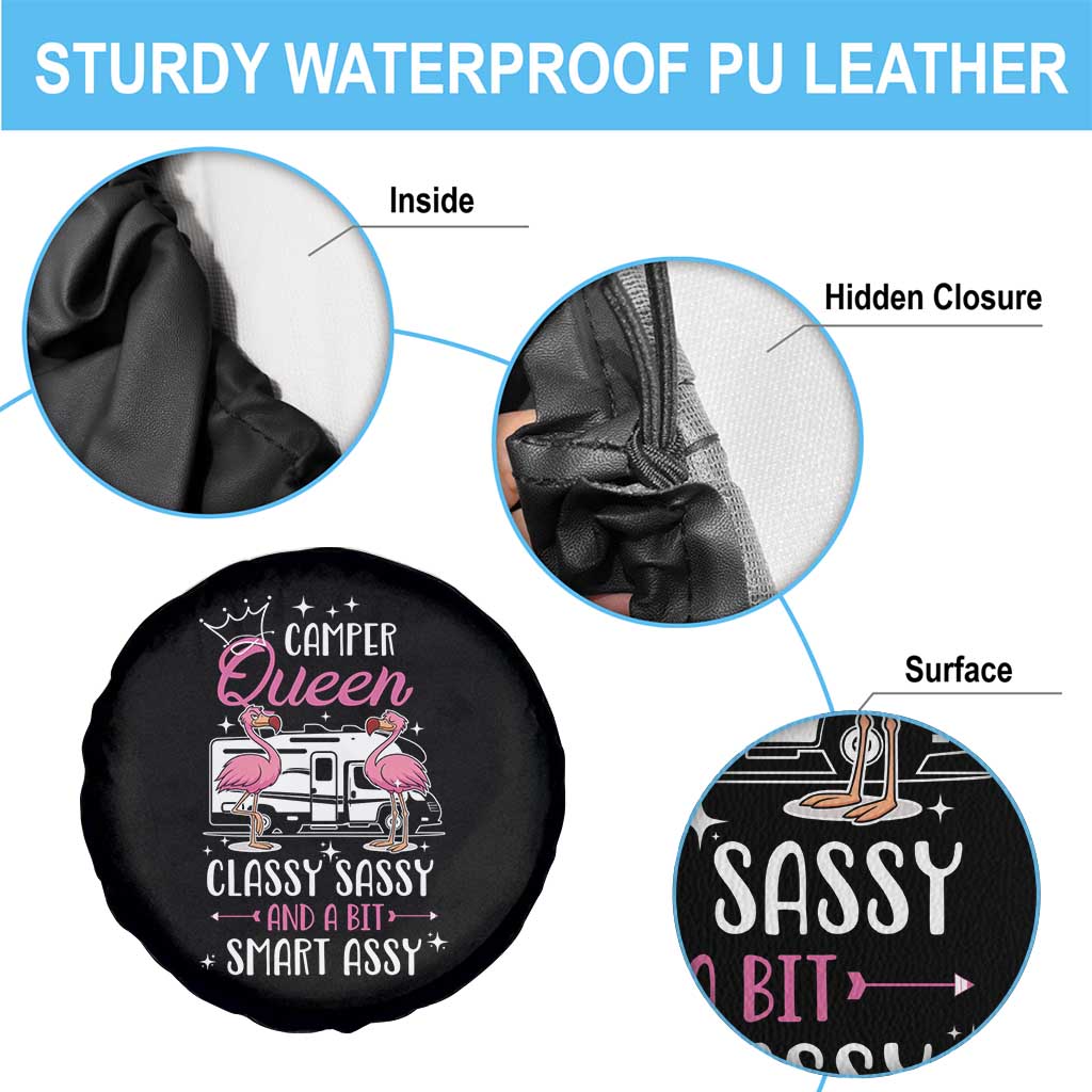 Funny Camping RV Spare Tire Cover Camper Queen Classy Sassy And A Bit Smart Assy TS14 Print Your Wear
