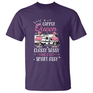 Funny Camping RV T Shirt Camper Queen Classy Sassy And A Bit Smart Assy TS14 Purple Print Your Wear